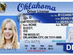 We offer the sales of high quality Oklahoma driver’s license for Sale. fake Oklahoma driver's license, buy fake US license